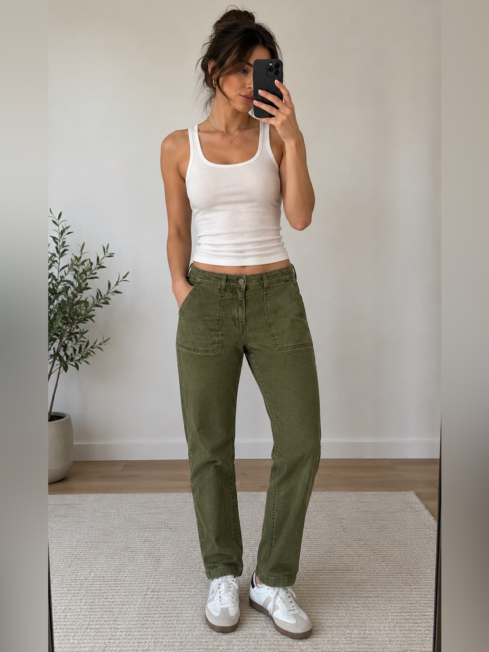 J.Crew Stretch Skinny Jeans Military Green Size 30 Women’s Mid Rise Ankle